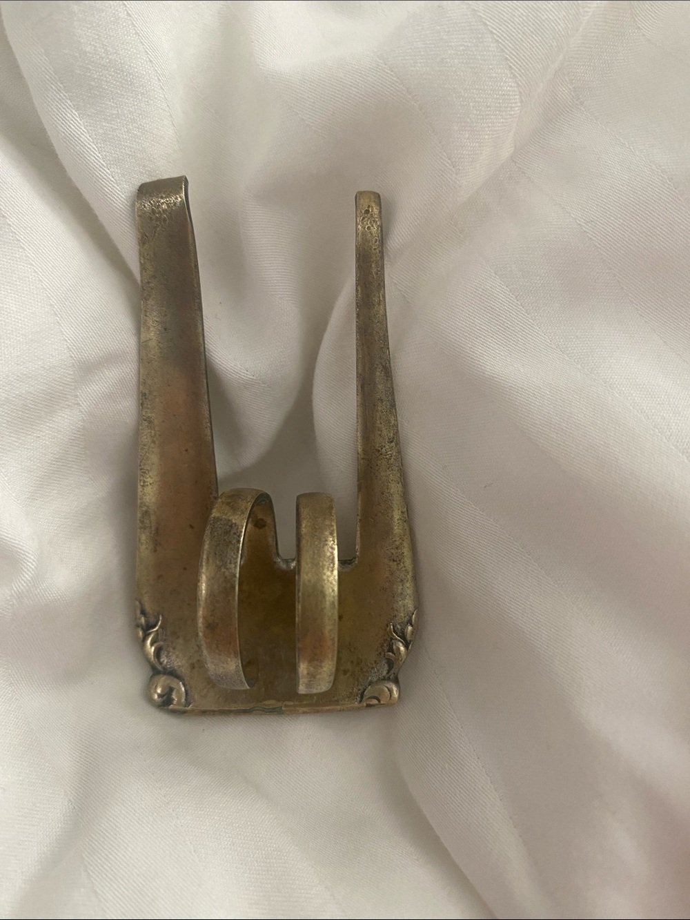Handcrafted RING Vintage Metal Fork RING RUSTIC PATINA - Picture 5 of 6